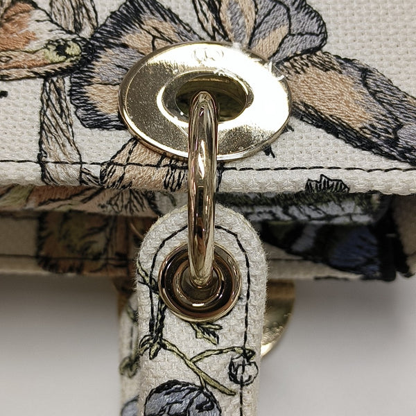 Lady D-Lite Medium Canvas Beige