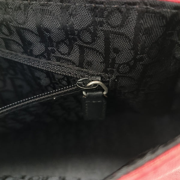 Fabric Shoulder Bag Red