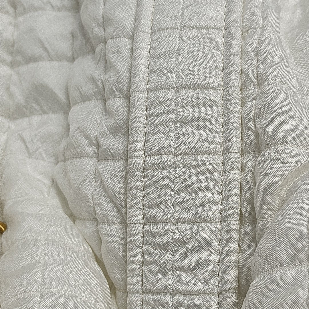 Quilted Fabric White