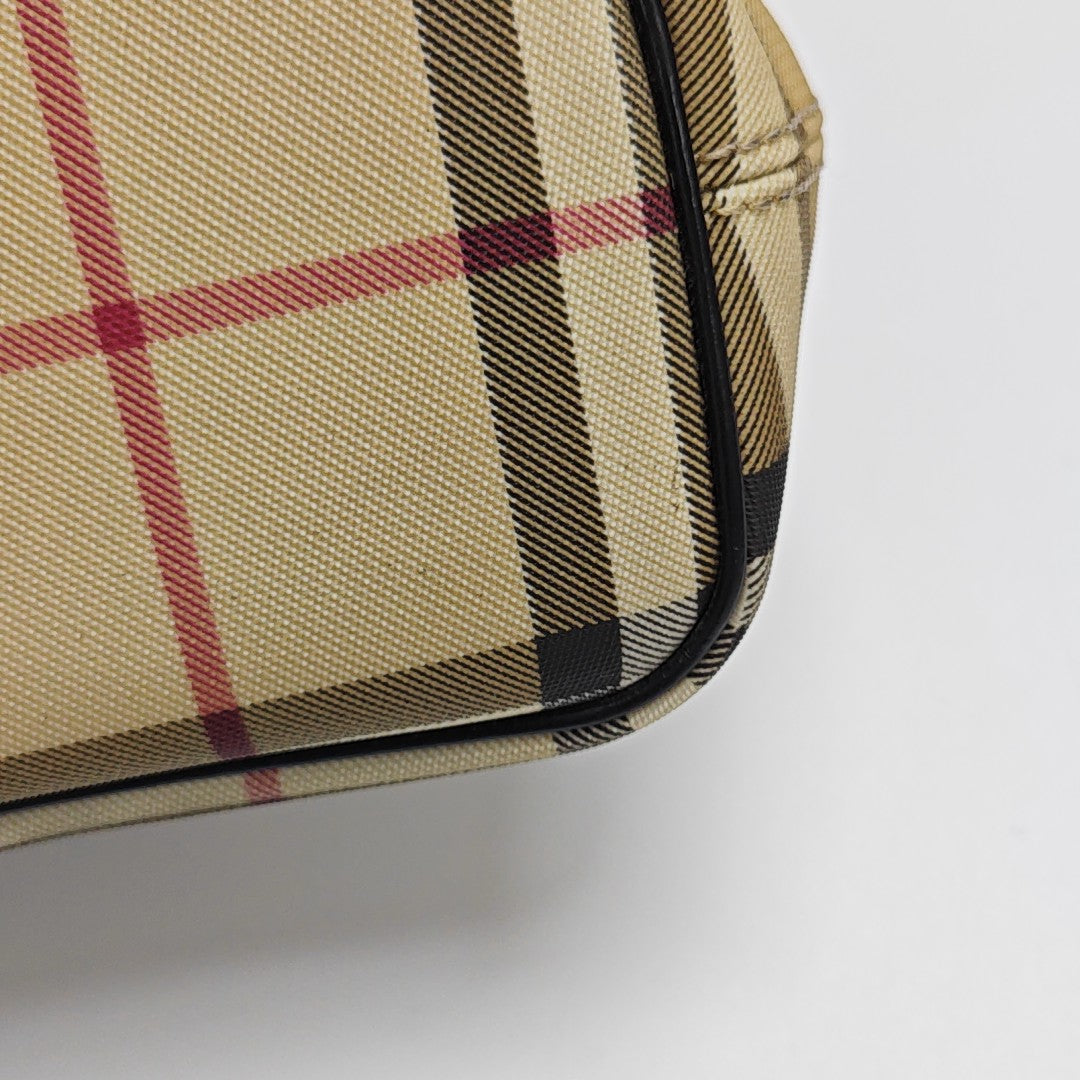 Coated Canvas Tote Bag Beige