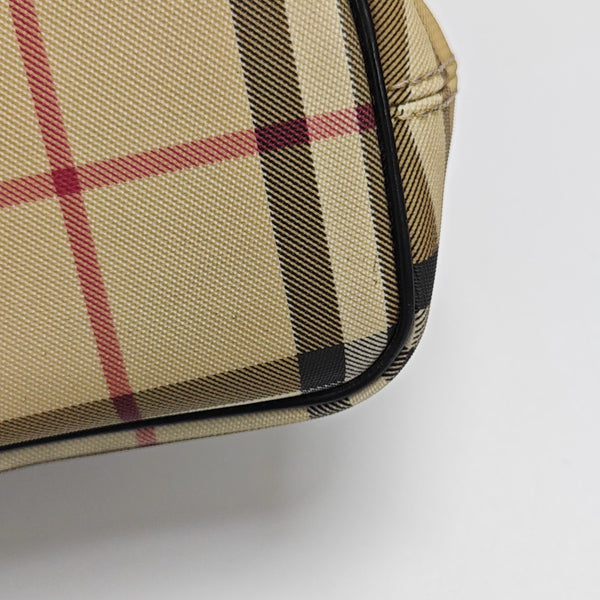 Coated Canvas Tote Bag Beige