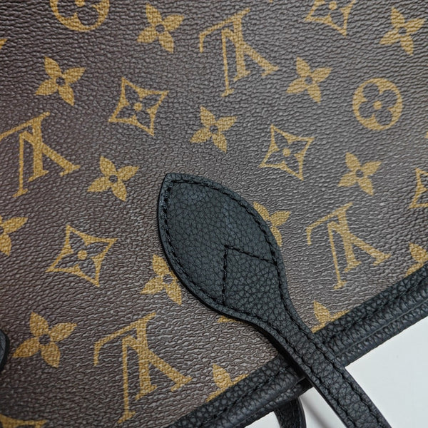 NEVERFULL INSIDE OUT MM Monogram Calfskin Black