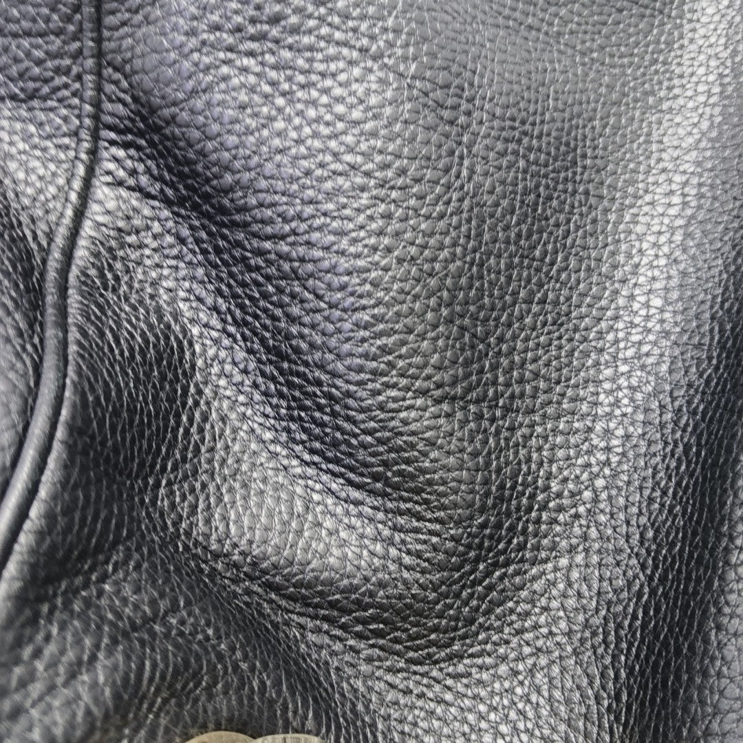 Leather Shoulder Bag Black