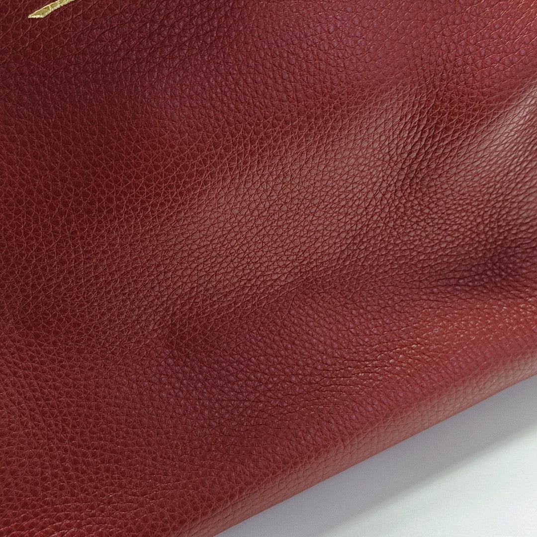 Bamboo 1947 Medium Calfskin Red