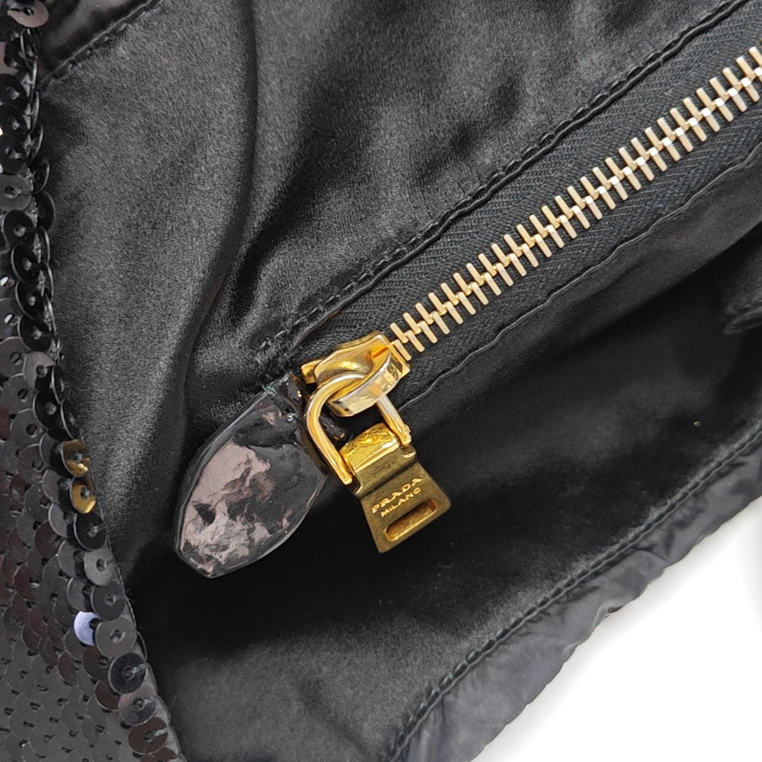 Sequins Tote Bag Black