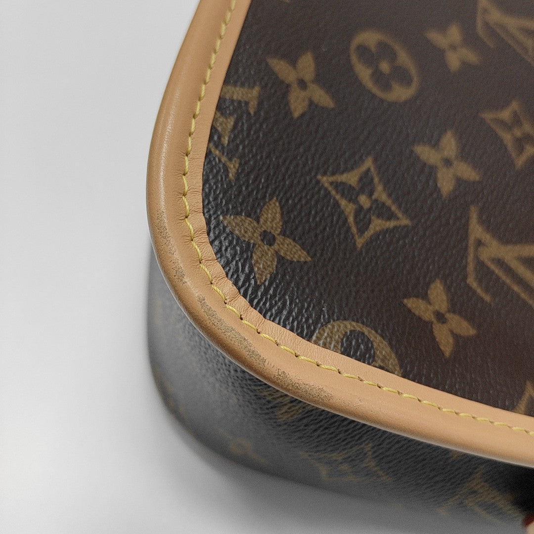 DIANE Monogram Coated Canvas Brown
