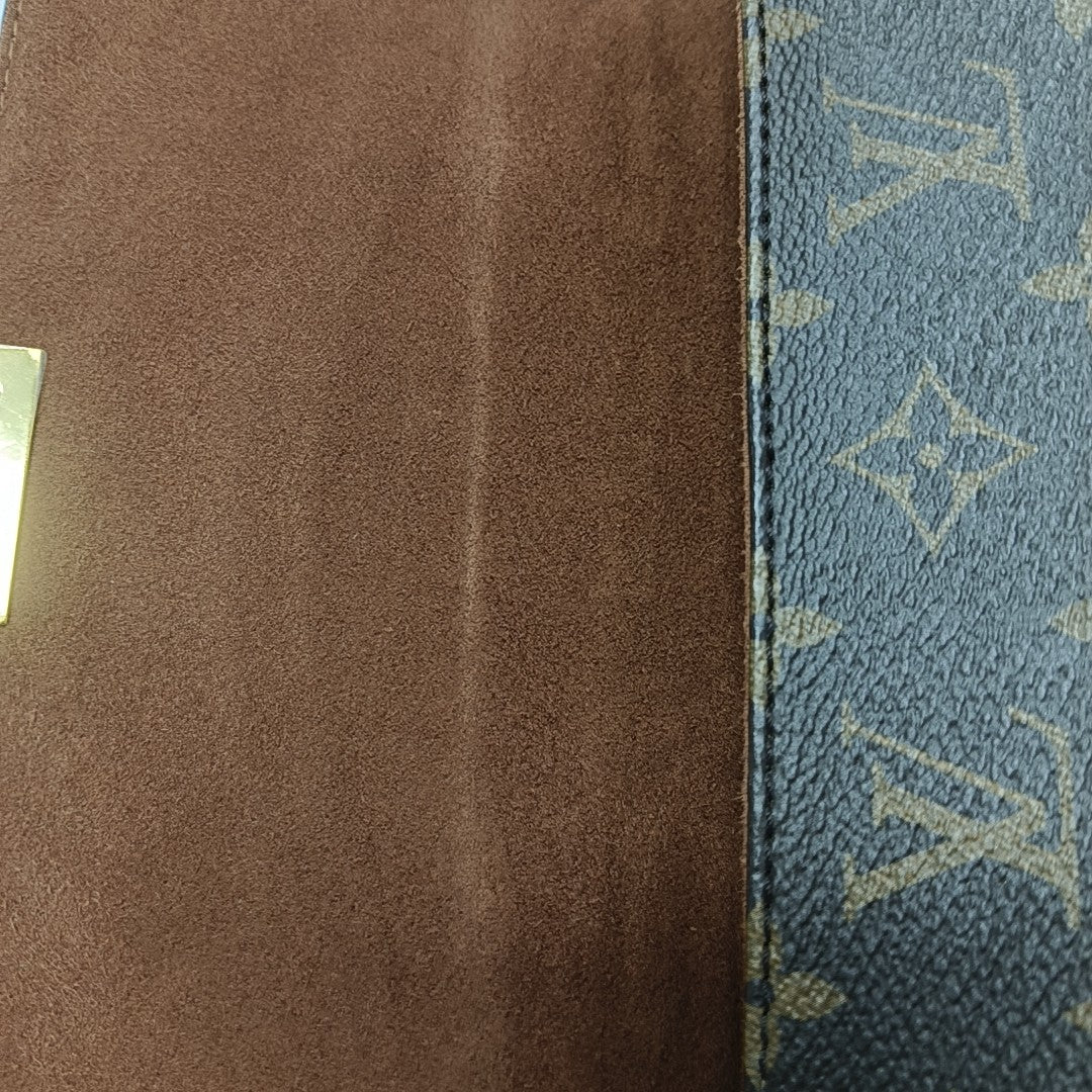 LOCKY BB Monogram Coated Canvas Brown