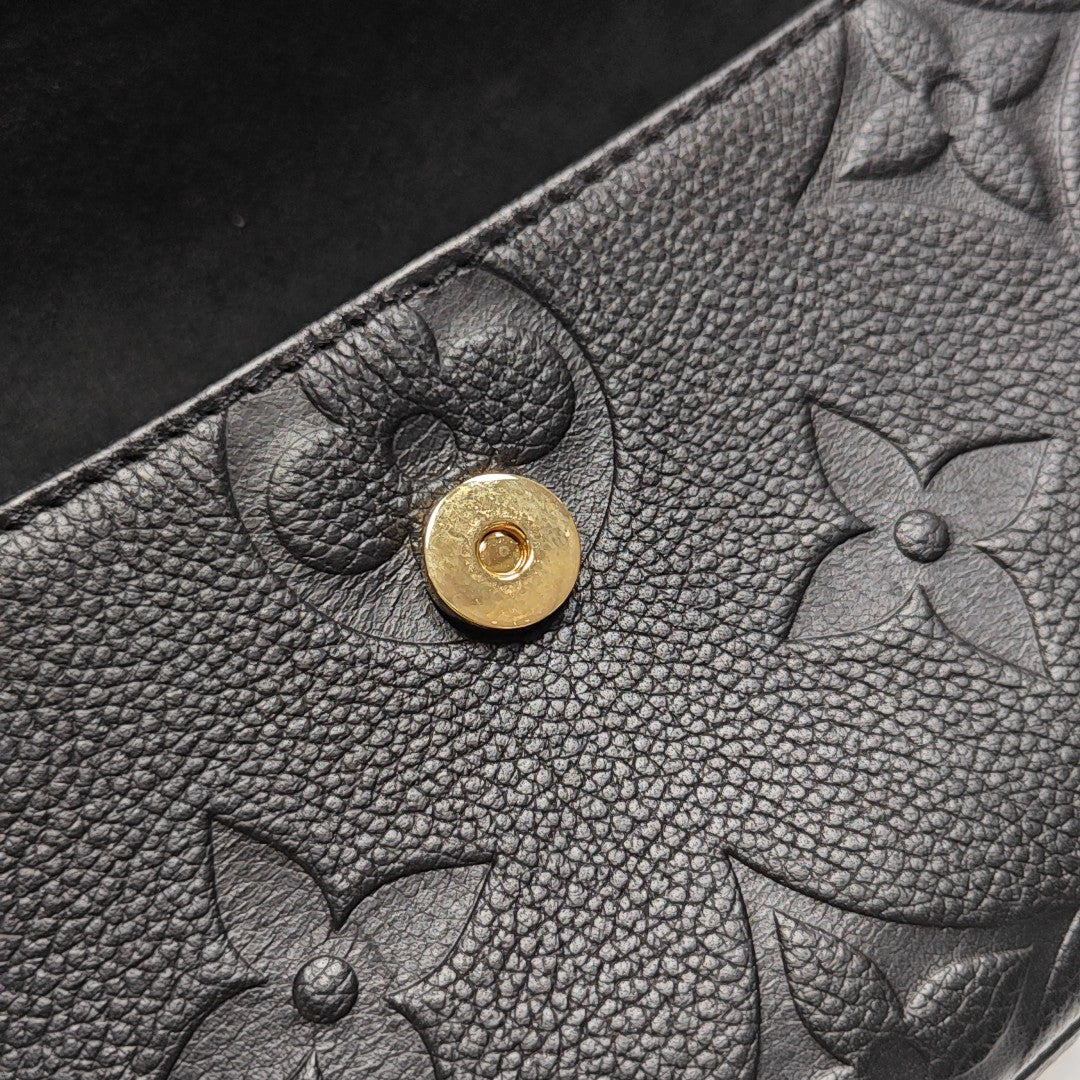 IVY Monogram Calfskin Black