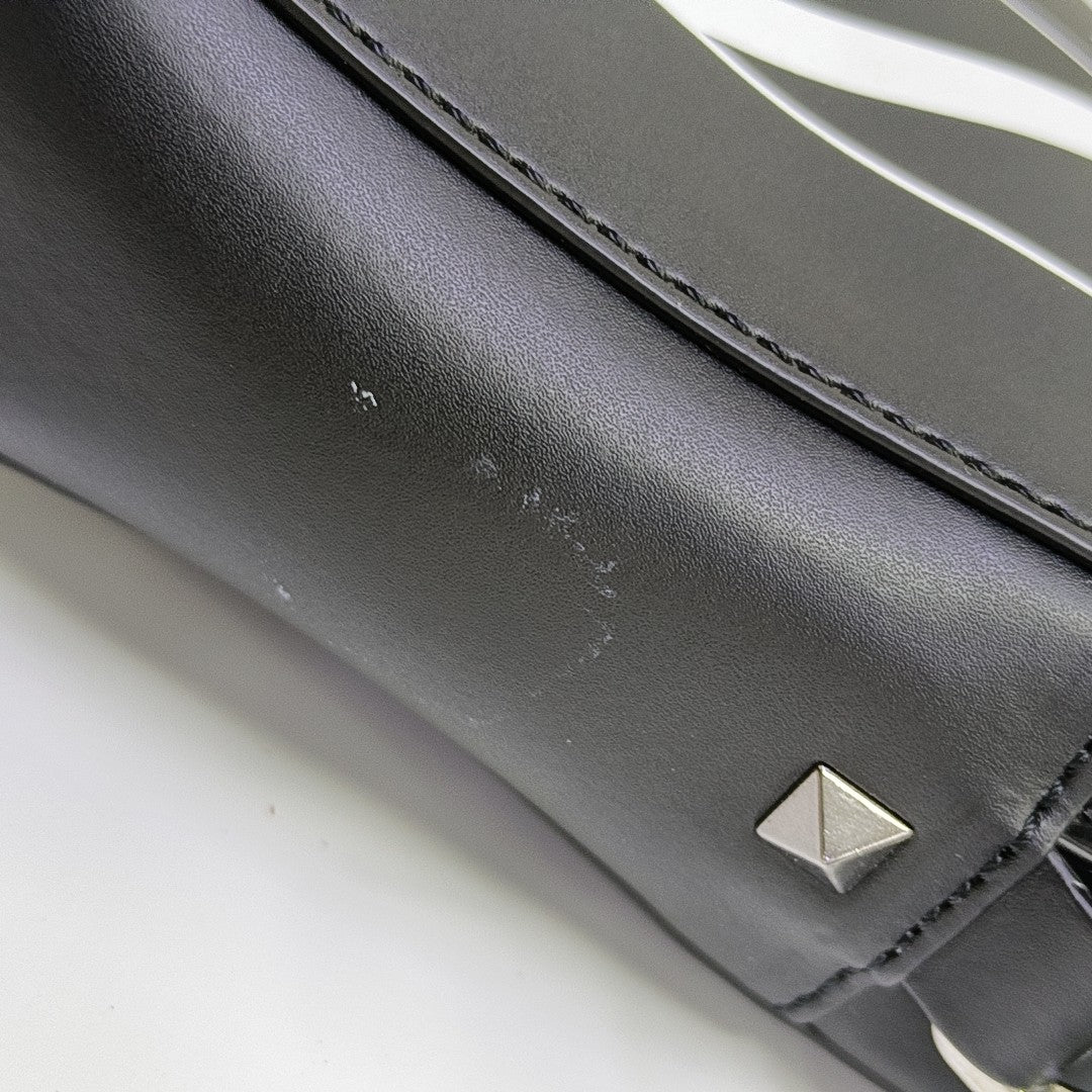 Vltn Calfskin Black