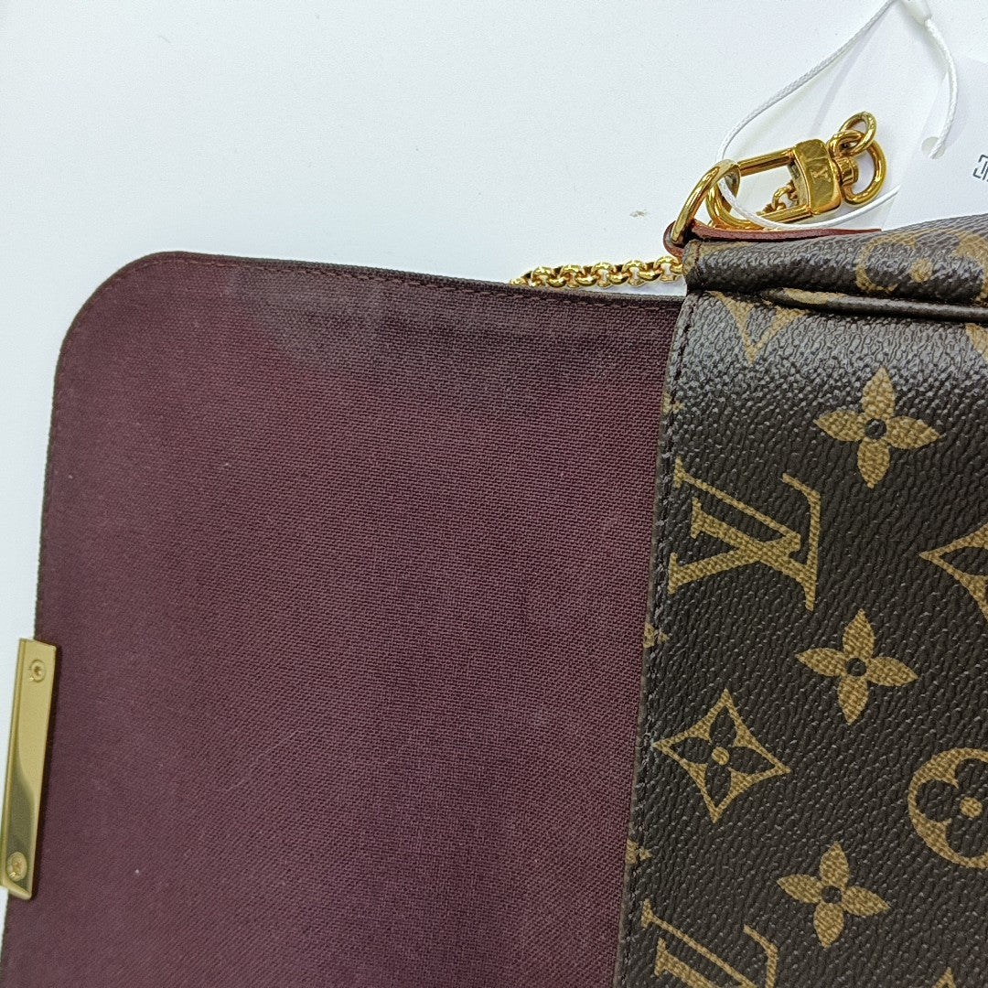 FAVORITE MM Monogram Coated Canvas Brown