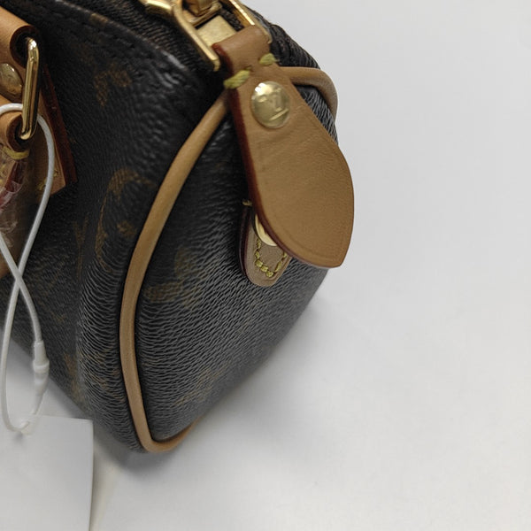SPEEDY Nano Monogram Coated Canvas Brown