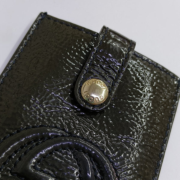 Patent Leather Card Holder Green