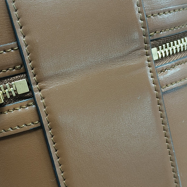 Calfskin Shoulder Bag Brown