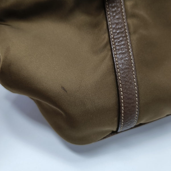 Nylon Tote Bag Brown