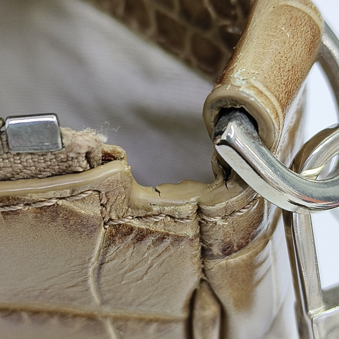 Calfskin Shoulder Bag Beige