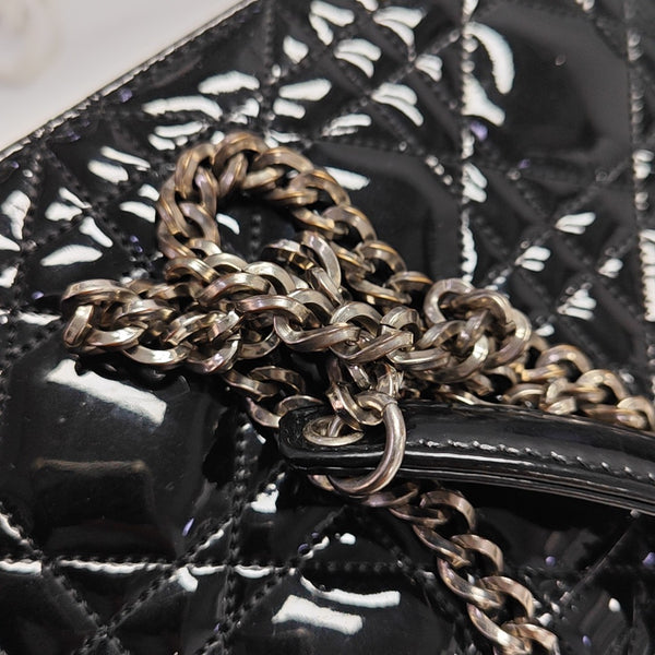 Miss Dior Cannage Patent Leather Black