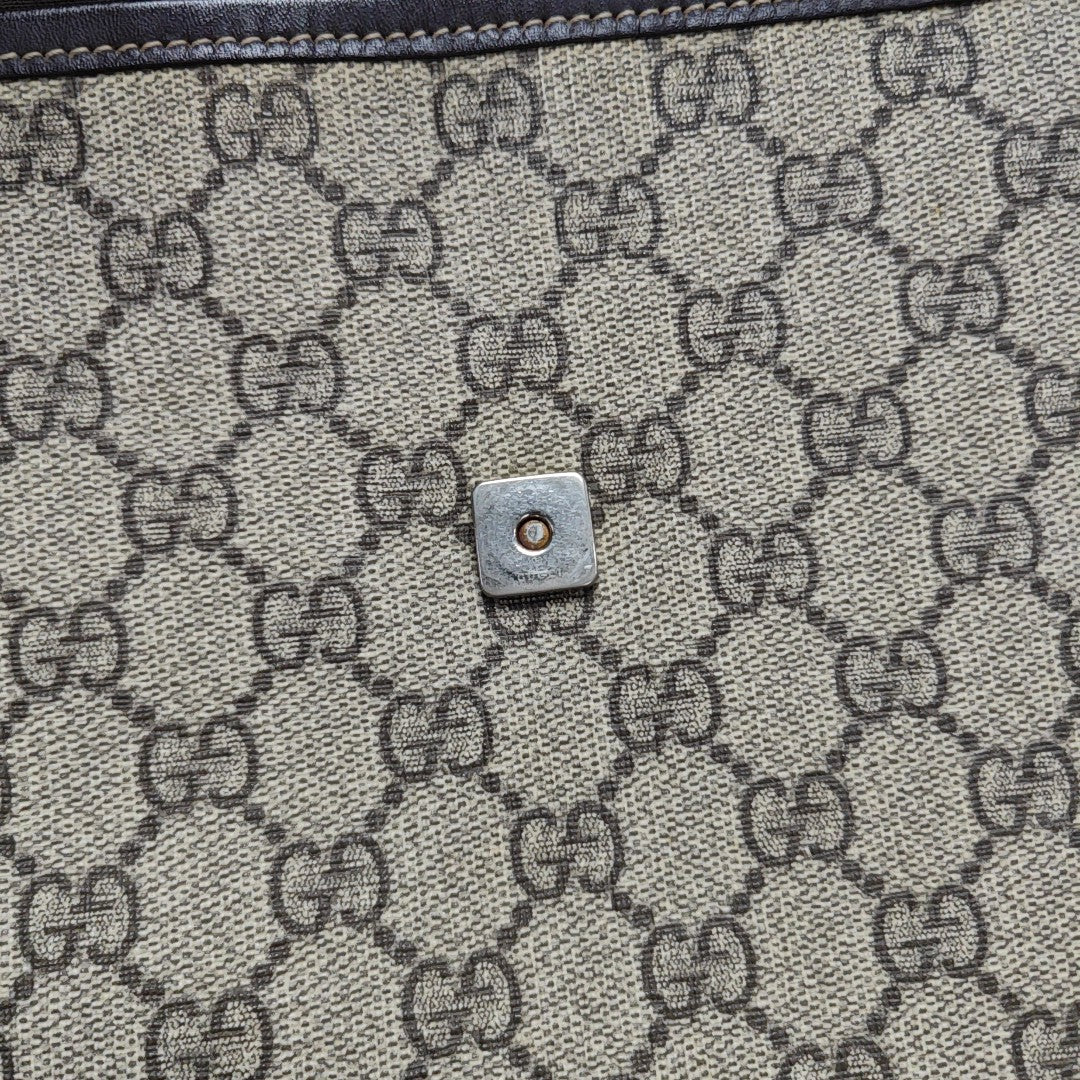 Monogram Coated Canvas Shoulder Bag Beige