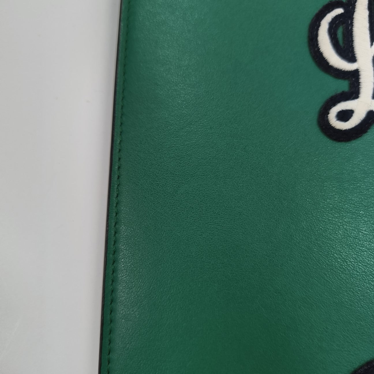 Calfskin Clutch Green