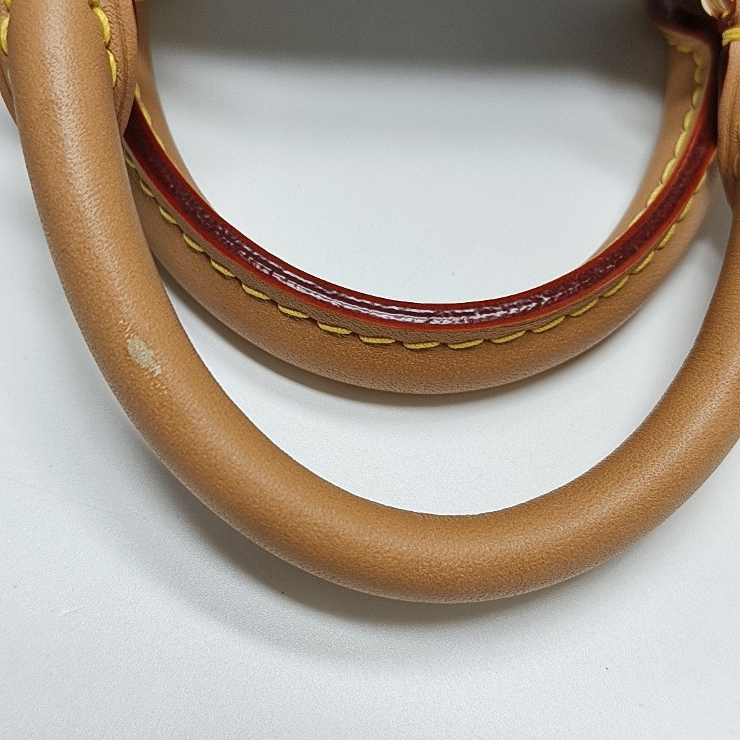 Authenticated pre-owned  SPEEDY Nano Monogram Coated Canvas Brown - Shoulder Bag at Looply