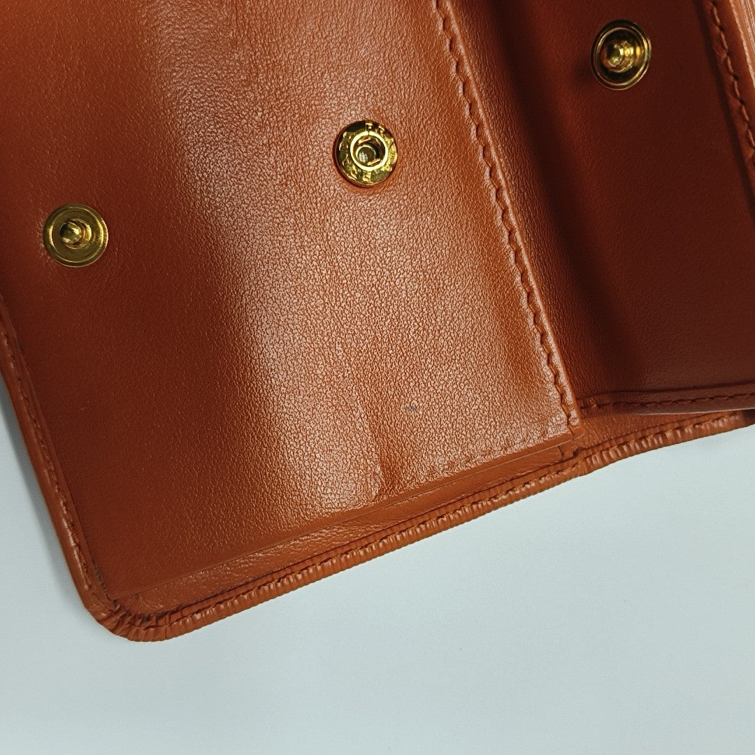 Saffiano Calfskin Wallet Orange
