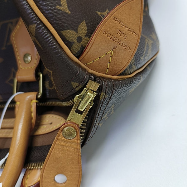 SPEEDY 30 Monogram Coated Canvas Brown