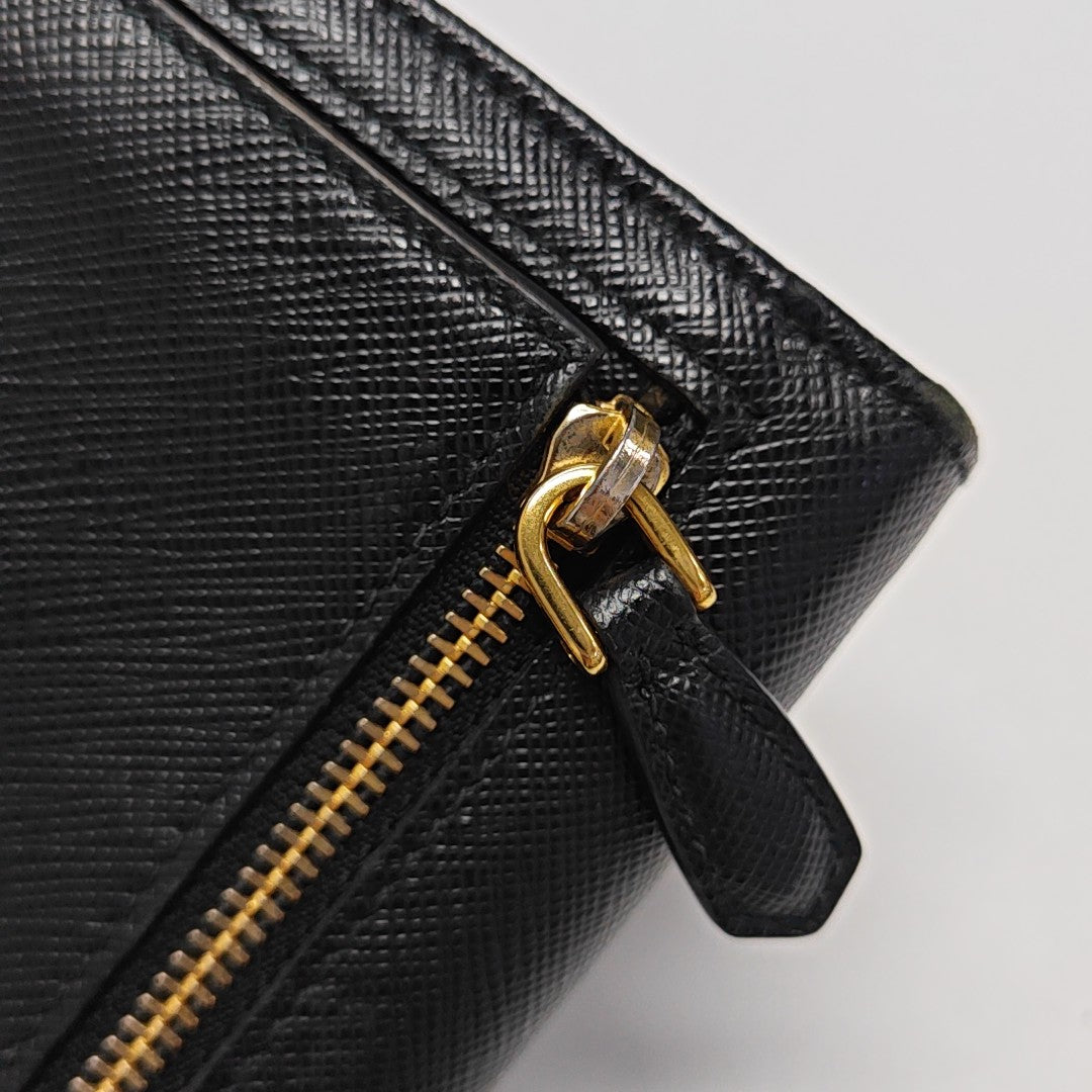 Fold Wallet Calfskin Black Wallet