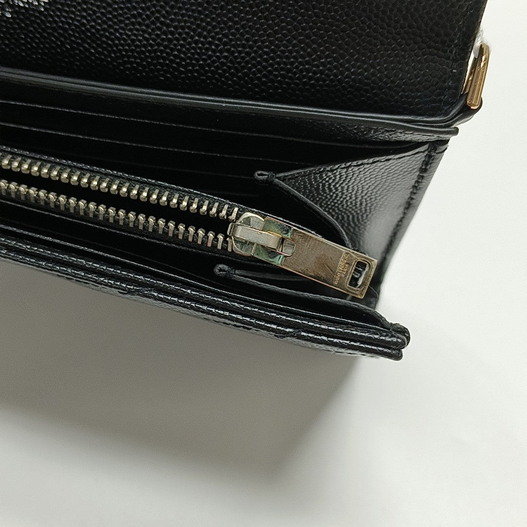MONOGRAM Chevron Calfskin Black
