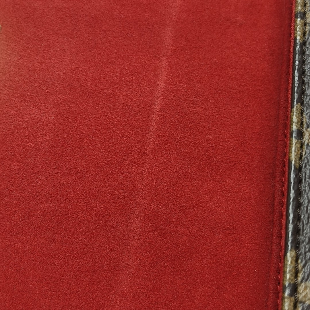 LOCKY BB Monogram Coated Canvas Red