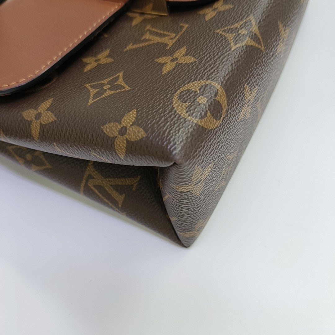 LOCKY BB Monogram Coated Canvas Brown