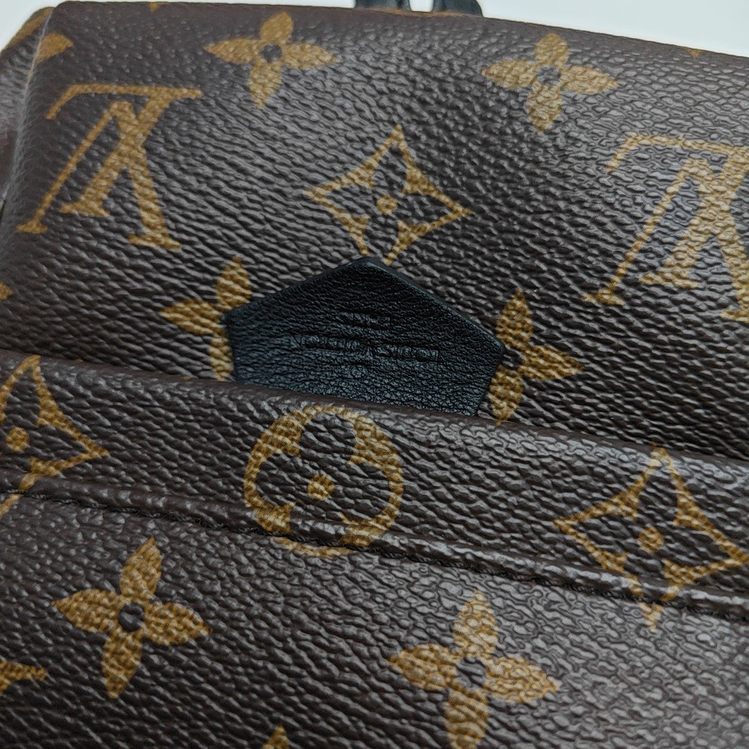PALM SPRINGS Mini Monogram Coated Canvas Brown