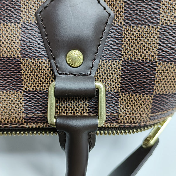 SPEEDY 25 Damier Ebene Coated Canvas Brown