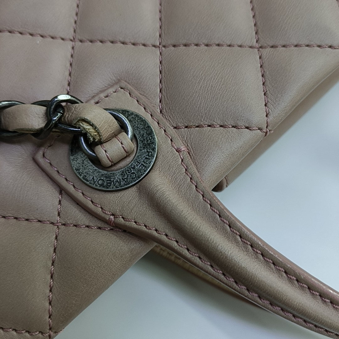 SHIVA Quilted Calfskin Pink