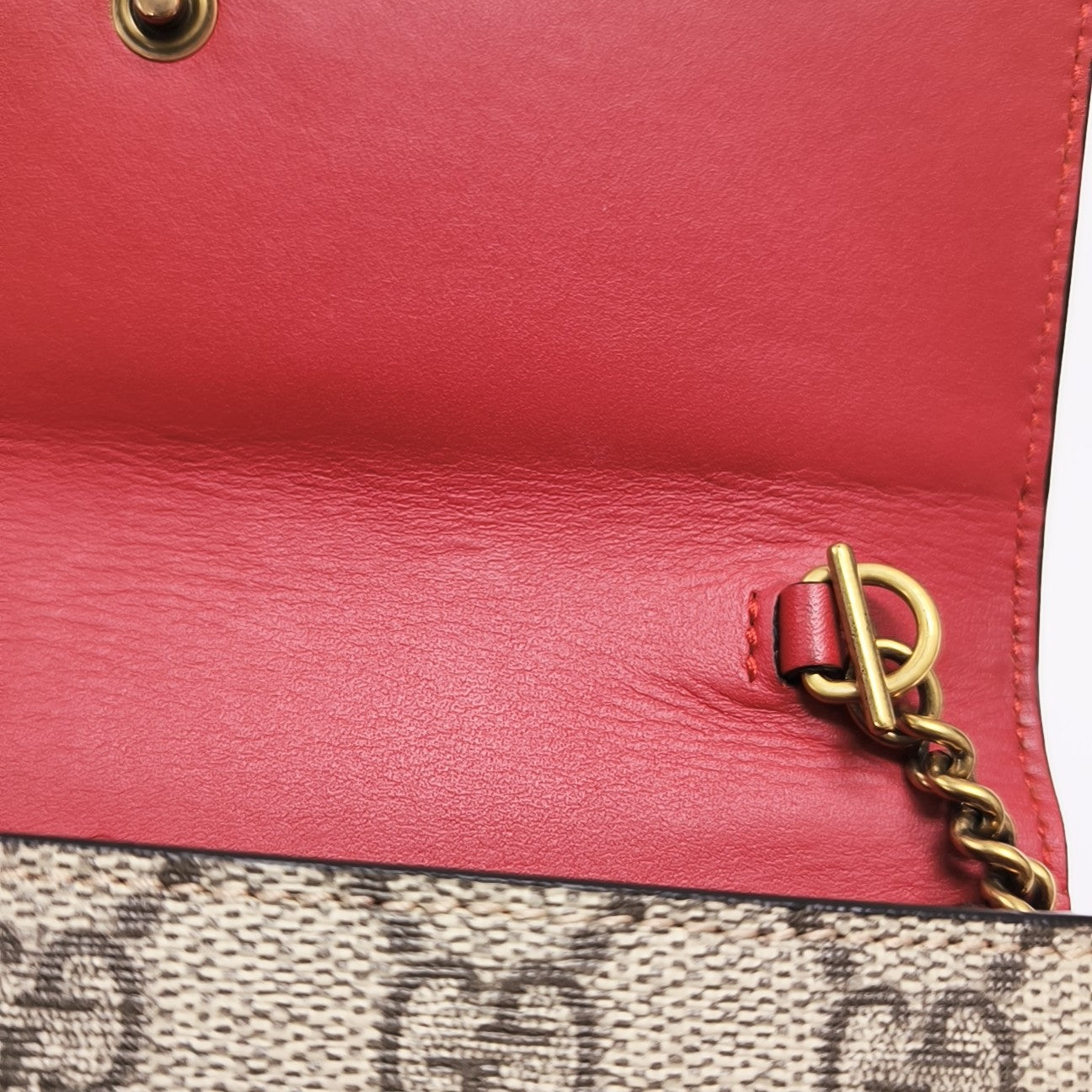 GG Supreme Mini Monogram Coated Canvas Beige