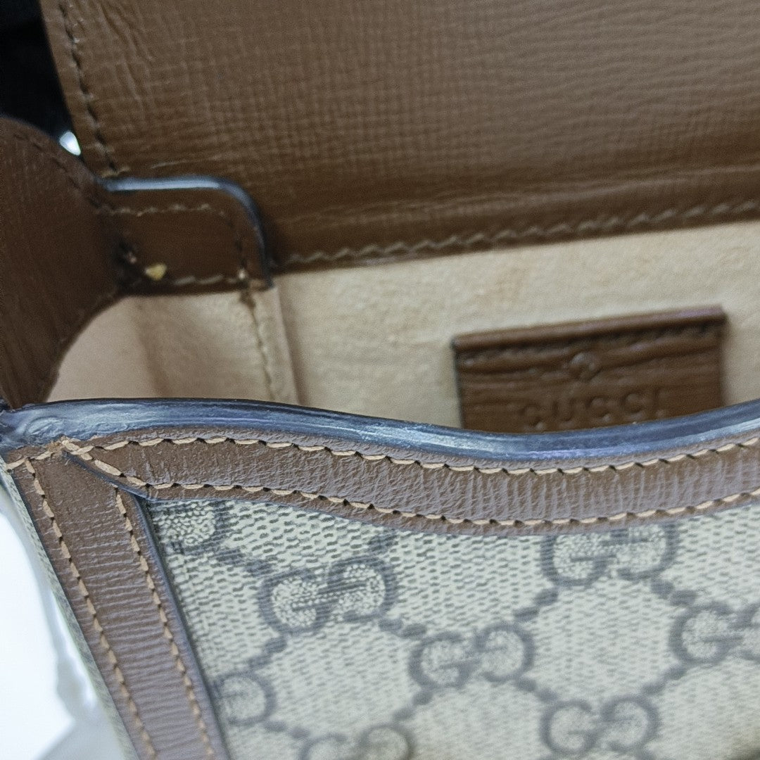Horsebit 1955 Mini Coated Canvas Beige