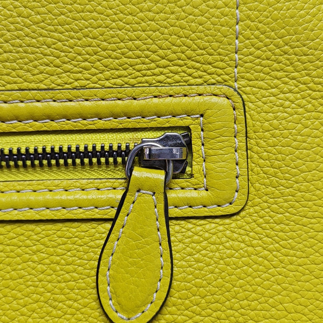 LUGGAGE Mini Calfskin Yellow