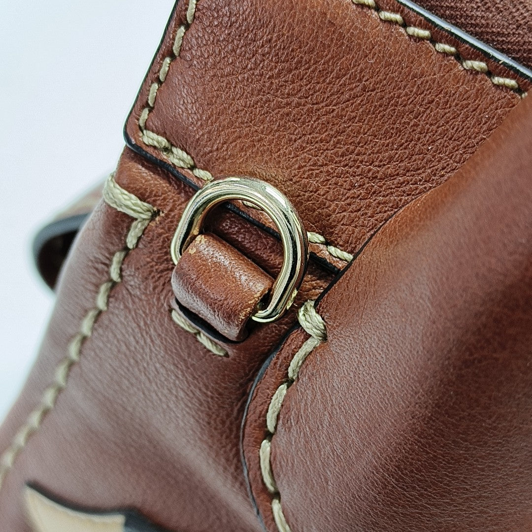 Edith Mini Quilted Calfskin Brown