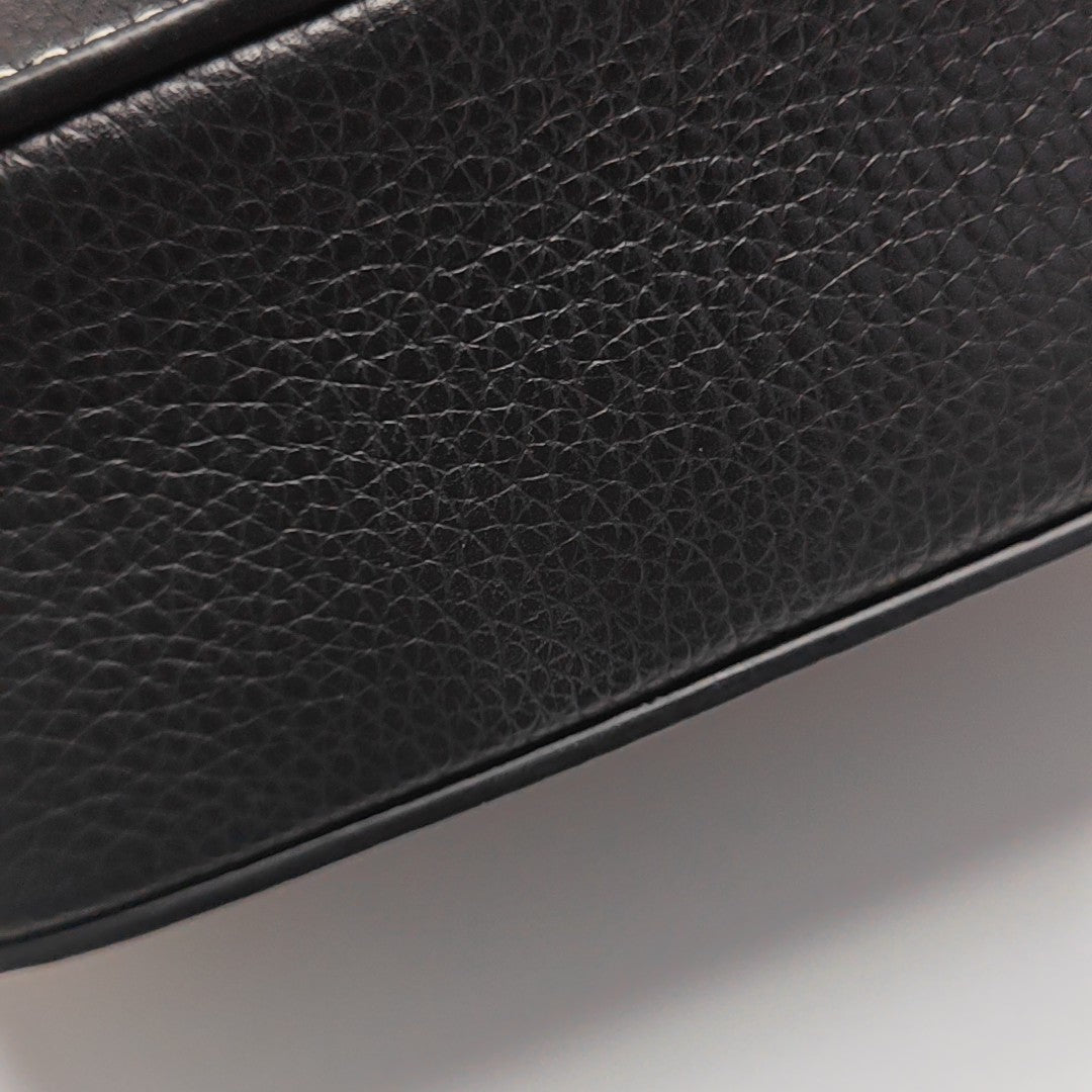Saddle Mini Calfskin Black