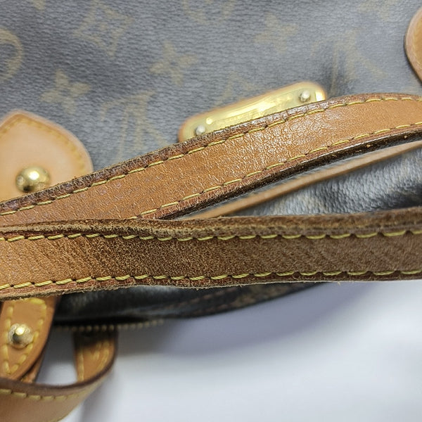MONTORGUEI Monogram Coated Canvas Brown