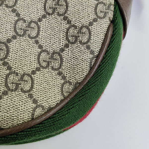 Ophidia Mini Monogram Coated Canvas Beige
