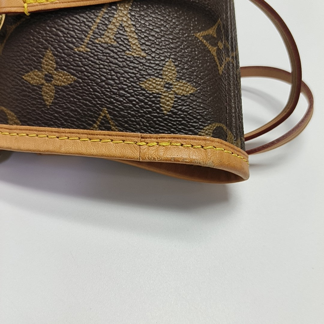 NEVERFULL GM Monogram Coated Canvas Brown