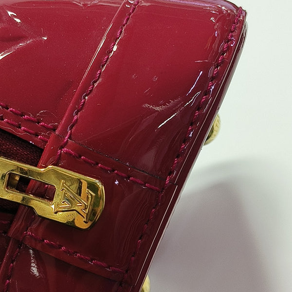 ALMA BB Monogram Patent Leather Red