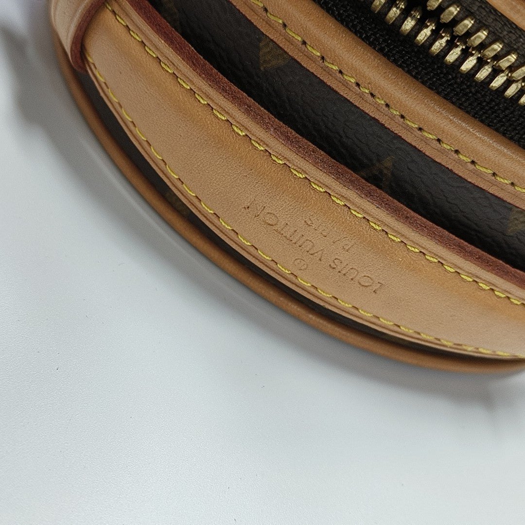 BOITE CHAPEAU Mini Monogram Coated Canvas Brown
