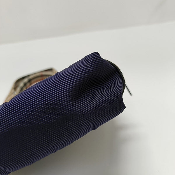 Fabric Top Handle Bag Blue