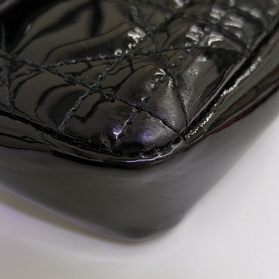 Miss Dior Cannage Patent Leather Black