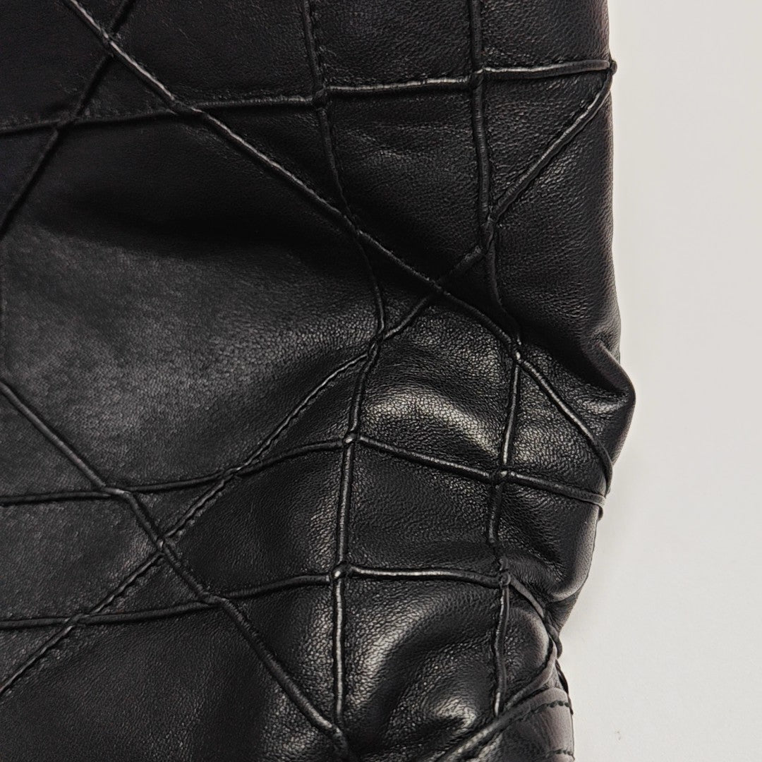 Granville Quilted Lambskin Black