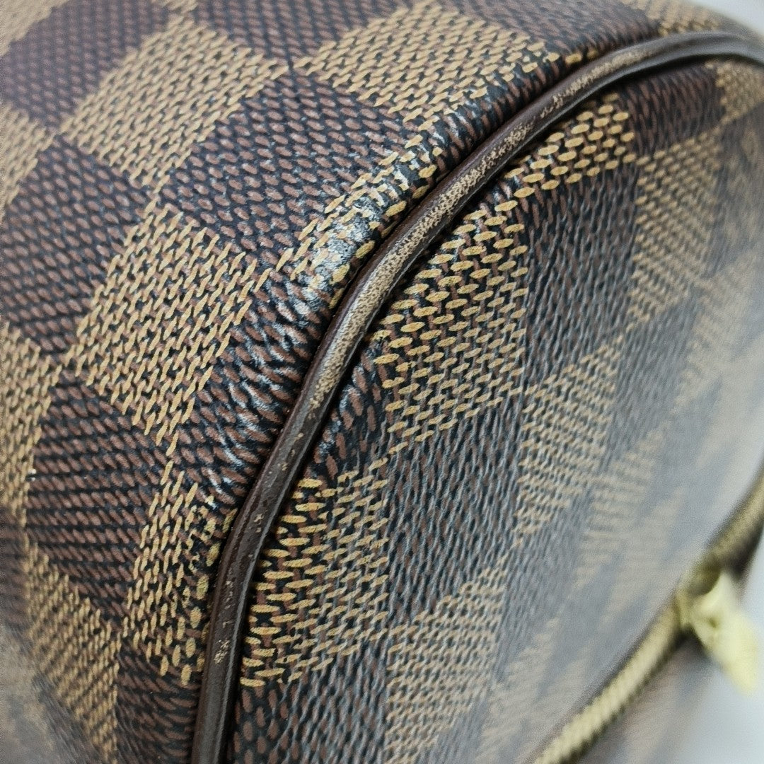 RIBERA MM Damier Ebene Coated Canvas Brown