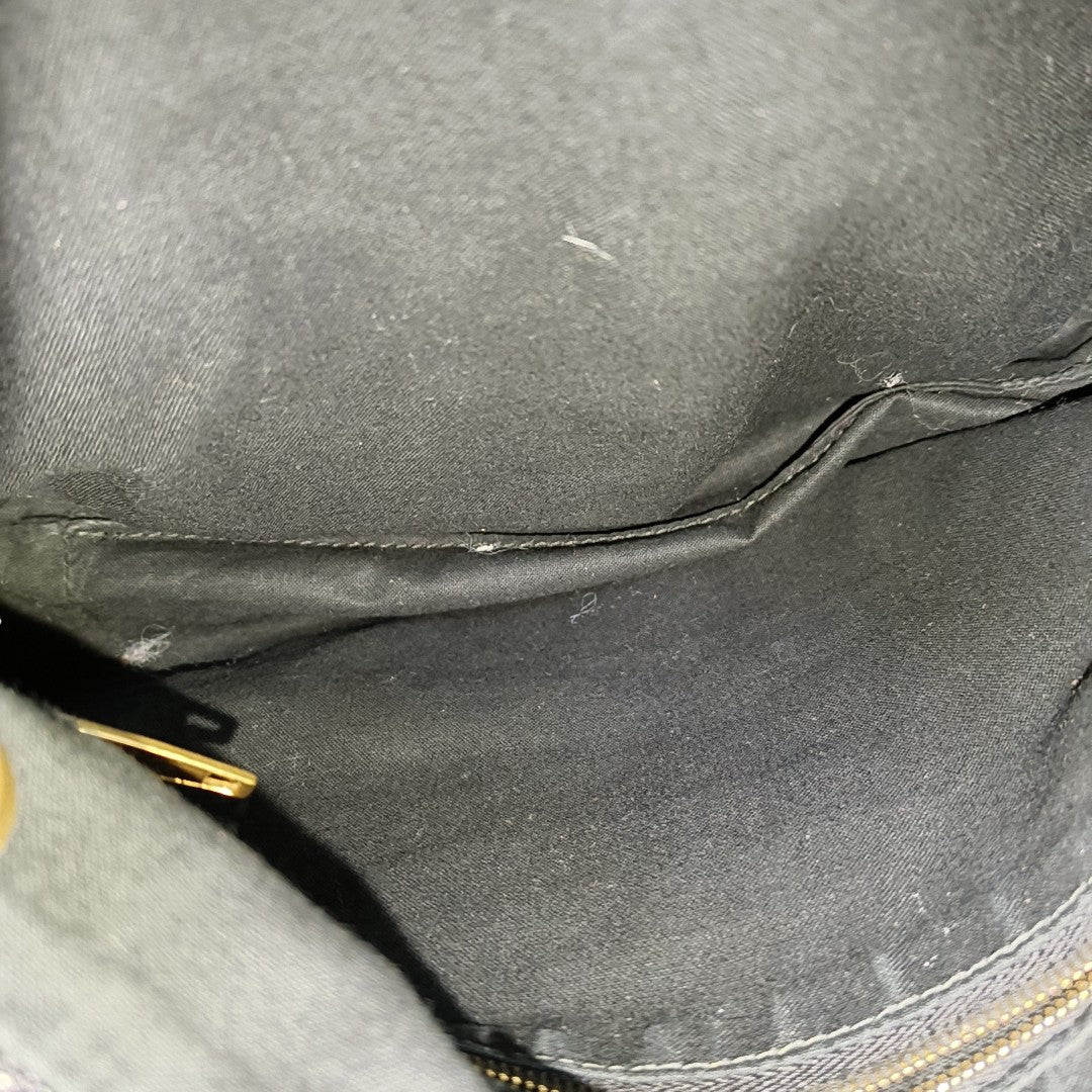 Calfskin Shoulder Bag Black
