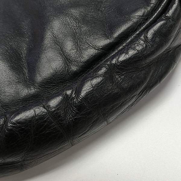 Calfskin Top Handle Bag Black