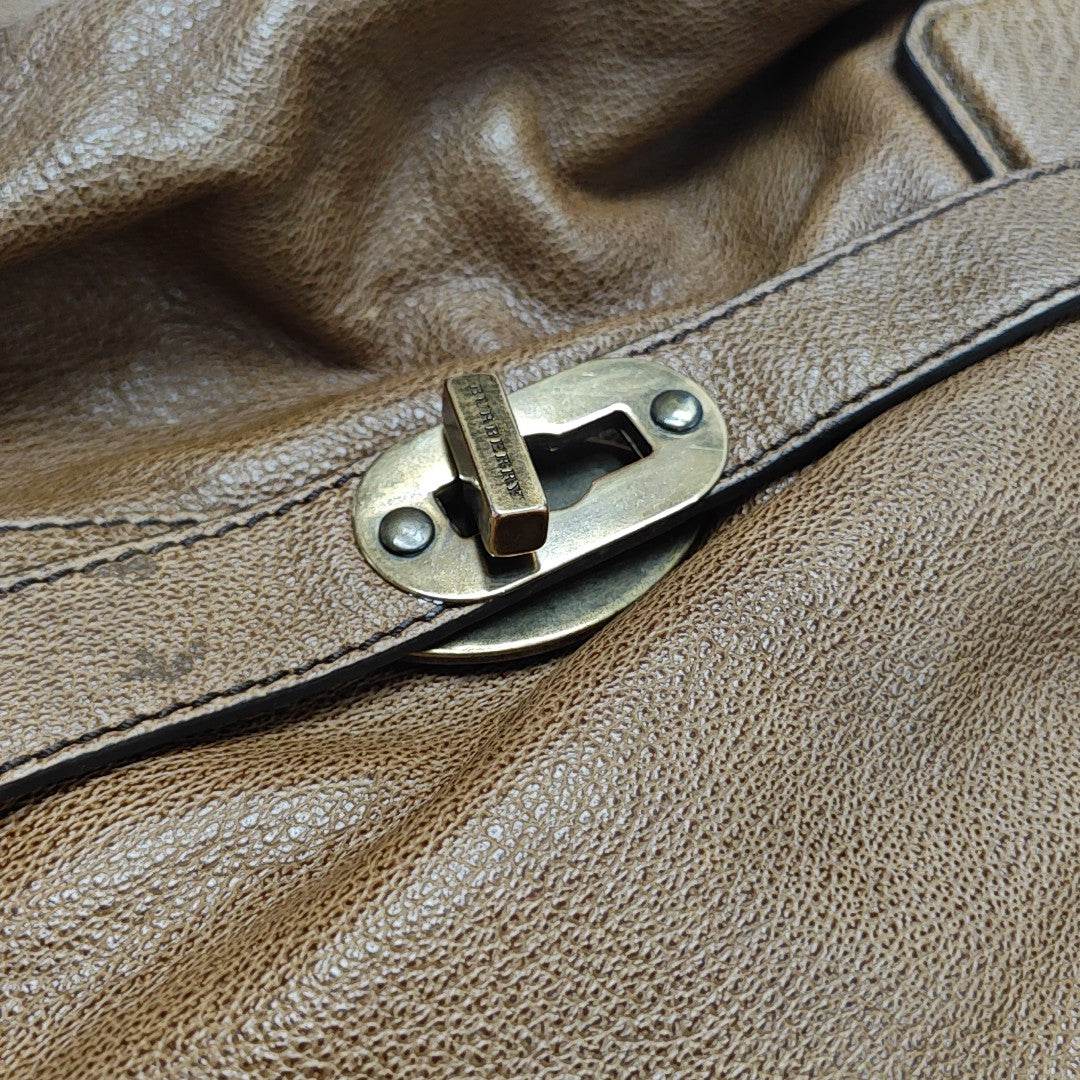 Calfskin Shoulder Bag Brown