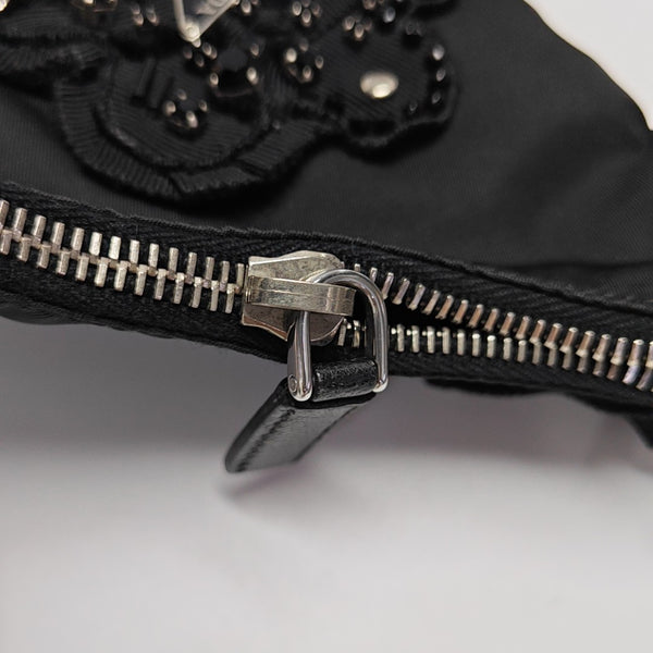 Nylon Shoulder Bag Black